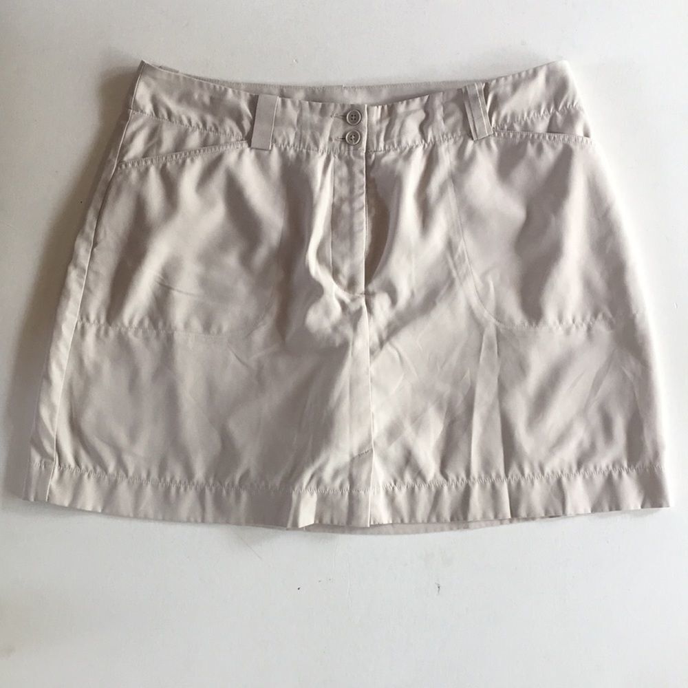 Nike Golf FitDry Cream Colored Skort Size 14